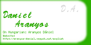 daniel aranyos business card